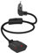 GELRHONR Cavo di prolunga corto con interruttore, spina a 90 gradi, nero, 2,5 A/250 V, per elettrodomestici, lampade, TV, PC, catena luminosa, spina europea