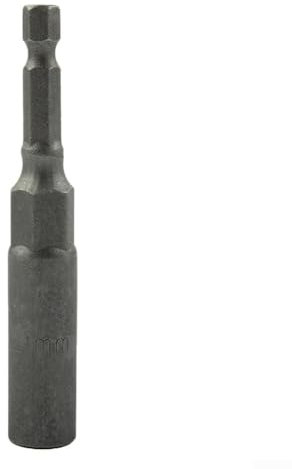 Strapazierfähige Sechskant-Stecknuss mit 80 mm Länge, für einfache Verwendung mit elektrischen Bohrmaschinen, für Sechskantschrauben und Muttern (9 mm)