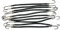 Set di 10 elastici per capelli gancio per coda di cavallo doppio gancio fasce per capelli fascia per capelli donna accessorio per capelli elegante