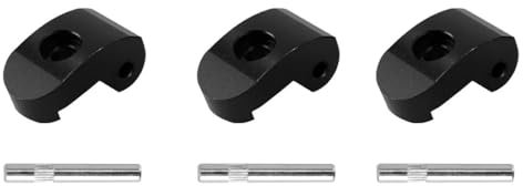 NLNGZKZFNF Compatibile for Il Gancio Pieghevole for Scooter Elettrico Xiaomi M365 PRO Pro2, Cerniera in Lega, for Parti di bloccaggio Accessori per Scooter(3pc Black)