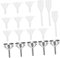 Sosoport 1Juego Mini Embudo para Perfume Pipetas de Plástico Herramienta Multifuncional de Transferencia de