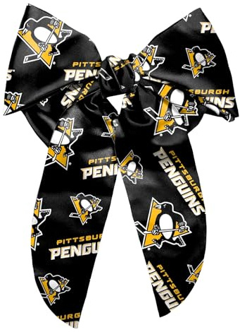 Littlearth NHL Pittsburgh Penguins Big Bow Hair Clip