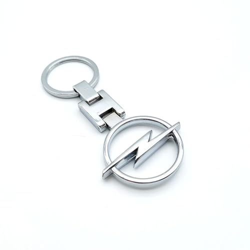 ONEMAJI Porte-clés de Voiture pour Opel Astra Mokka Corsa OPC MERIVA, Personnalisé Anneaux Porte Clé Accessoire Cadeau Décoration pour Voiture Anneaux Porte Clef
