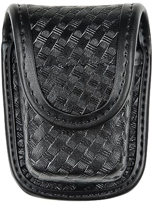Bianchi, 7915 AccuMold Elite Pager/Glove Pouch, Hidden Snap, Basket Black
