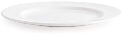 Churchill Super vitrificada P605 Whiteware Classic Placa, blanco (Pack de 12)
