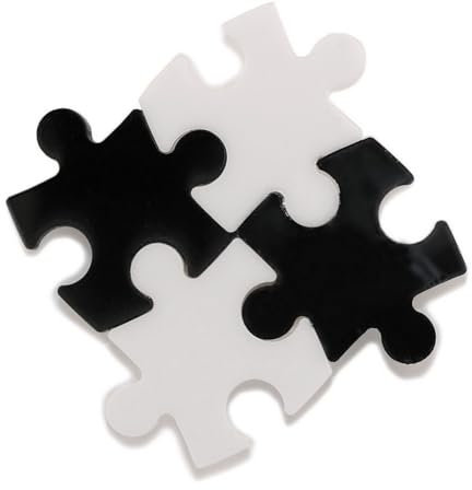 JOE COOL Brooch 4 Piece Jigsaw Made with Acrylic