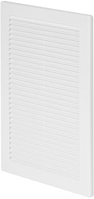 Rejilla 200 x 300 mm magmle 8 x 30,48 cm insectos rejilla de ventilación de plástico blanco