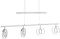 Reality Leuchten LED JoJo-Pendelleuchte Prater in Chrom, 4x4,5 Watt LED, Energieklasse A+
