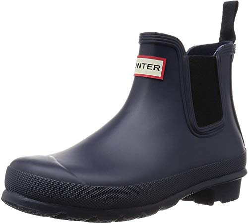 Hunter Donna Original Chelsea caucciù Impermeabile Pioggia Stivaletti - Mezzanotte - 38