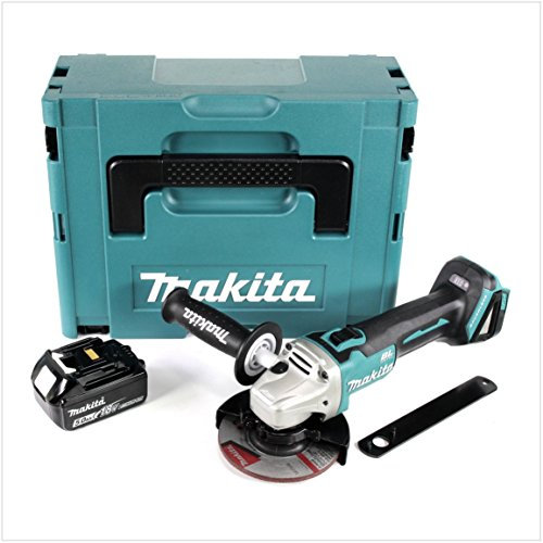 Makita DGA 504 T1J Akku Winkelschleifer 18V 125mm Brushless + 1x Akku 5,0Ah + Makpac - ohne Ladegerät