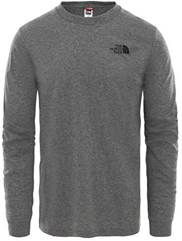 The North Face Men Men's Long-Sleeve Simple Dome T-shirt - TNF Medium Grey Heather, XL