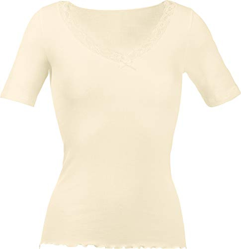 Nina von C. Wool Silk Damen Unterhemd, 1/2-Arm Shirt