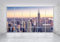 wandmotiv24 Photo murale New York NYC L 300 x 210 cm - 6 pièces photo, papier peint non tissé Vue, fenêtre, horizon M1133