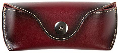 ZLYC Unisex handgefertigtes hartes Leder Kollektion Brillenetui Sonnenbrillenetui
