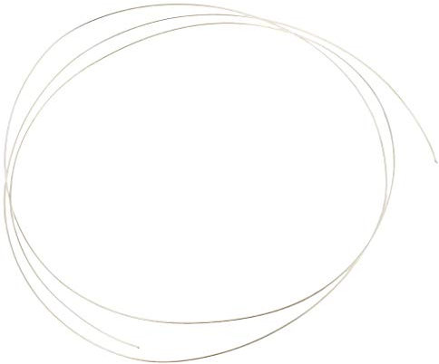 P Prettyia 1 Meter Sterling Silber Runddraht weich für Schmuckherstellung Ohrringe Draht Haken Halskette Armband Armreif - 0,8 mm