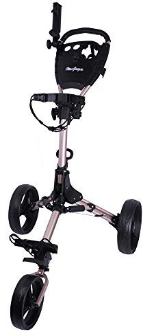 MACGREGOR Titanium MacTec 3 Wheel Folding Golf Trolley with Umbrella Holder