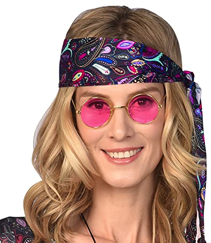 amscan 9909443-1970er Jahre Hippie Runde Brille Kostüm Zubehör