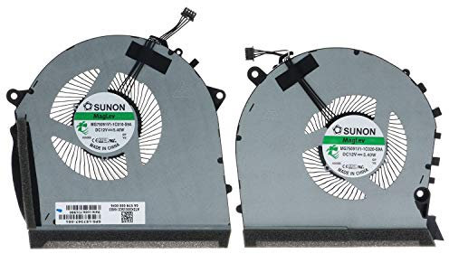 TRADOCK Ventilador de refrigeración de CPU y GPU para HP OMEN 17-CB RTX2060 GTX 1650 L57367-001 L62864-001 MG75091V1-1C010-S9A MG75091V1-1C020-S9A
