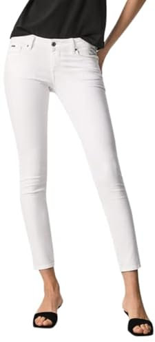 Pepe Jeans Damen Jeans Soho, Weiß (White), 28W / 32L