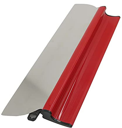 Spatole per Stucco, Cazzuola Muratore Frattazzo per Rasatura, Stucco per Cartongesso Con Impugnatura a Forma Di Z, Finitura Del Rivestimento in Cemento Strumento per Intonacare Rapidamente, 40cm-Rosso