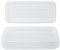 Idyllize 5 pezzi rettangolari da 29,2 x 12,7 cm, in plastica trasparente, resistente, resistente, per vasi, davanzali e ripiano per finestra (29,2 x 12,7 cm)