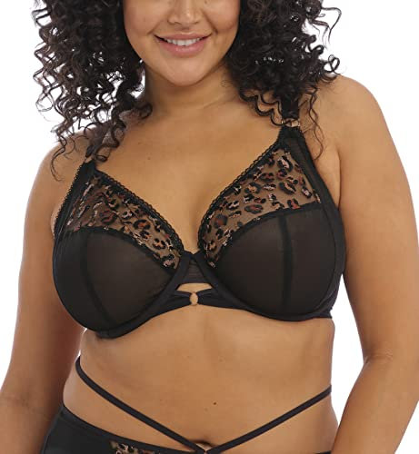 Elomi Namrah Underwired Bandless Plunge Bra (34GG, Black)