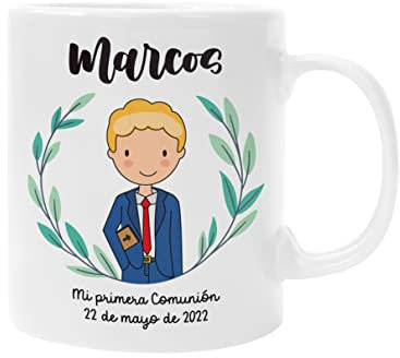 Taza Personalizada Comunión Niño regalo original