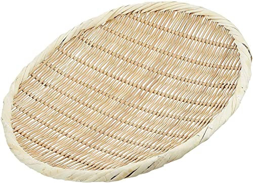 TIKUSAN Zaru Passoire ronde en bambou pour Udon et nouilles 21 cm