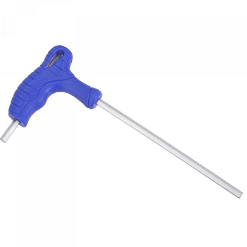 sourcing map 4mm Hex Key T-Handle Dual End Wrench Spanner, Metric CR-V Steel