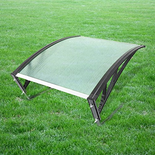 Robot Tondeuse Toit de Garage Tondeuse Automower Carport Kit Auvent Polycarbonate Protection UV Protection Pluie Protection Neige Anti-Grêve Robot Tondeuse Accessoires(100 * 78 * 50cm (blanc))