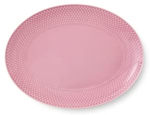 Lyngby Porcelæn Ovale Servierplatte 28.5x21.5 cm Rhombe Color Mix & Match