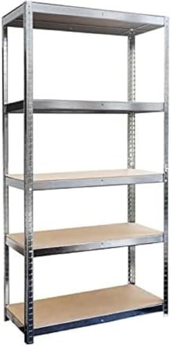 Scaffale Scaffali Scaffalatura Metallo zincato 5 Ripiani Magazzino L70xP30xH150cm