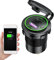Limitoll Cargador USB para coche, 12 V/24 V, múltiples puertos PD USB QC3.0, carga rápida, enchufe de cargador de coche compatible con teléfonos móviles, tabletas, cámaras