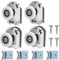 Cokritsm 4Pcs Shower Door Rollers, 23MM Sliding Shower Doors Wheels Replacement Roller Runner Wheel, Shower Door Runners Pulleys for Curved Glass Doors 4-6mm