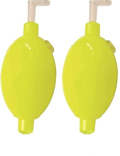 blntackle76 Set 2 Wasserkugeln rot, gelb, klar oval 8,15, & 30 Gramm, Blase wasserkugel Ei + gratis Petri Aufkleber (gelb 2 x 30 Gramm)