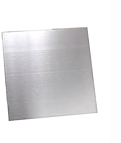 BAIWANLIN 304 Placa de Acero Inoxidable Plato espesor2mm,longitud/ancho100mm-400mmTratamiento Cepillado un Solo Lado,2mm*100mm*100mm