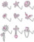 Kakonia 9 Pièces Piercing Nez 20G en Acier Inoxydable Anneaux de Nez en forme de L pour Femmes Mignon Papillon Pendu Fleur de Plume D’étoile Rose CZ Nostril Piercing Bijoux