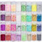 YiliYa 32 Farben Glitzerpulver Set,Glitzer Pulver Glitter Bunte Glitzerpuder zum Basteln Glitzer für Dekoration Karten Papier Masquerade Nagelkunst Feminine Make Up Pailletten