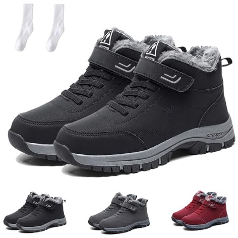 Orthoback Schuhe, Orthoboots Pro - Ergonomische Winterstiefel, Orthoback Schuhe Damen Herren Winter Schmerzlindernd Wärmend (Schwarz, Erwachsene, Damen, 41, Numerisch, EU Schuhgrößensystem, M)