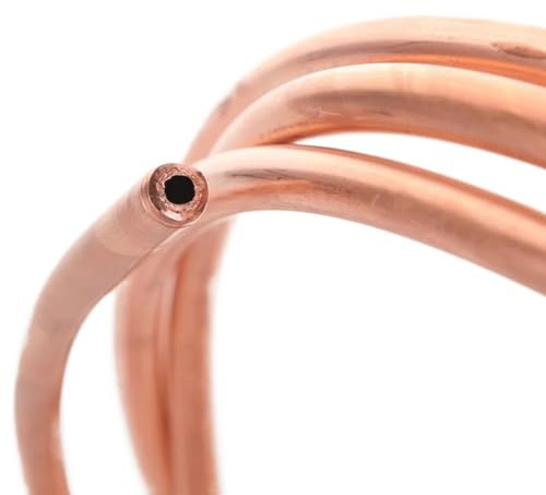 1M/2M/5M Diámetro exterior 2mm/3/4/6/8/10/12/16mm-22mm Tubo de cobre blando Bobina de cobre Tubo de aire acondicionado Cobre rojo for conservante de aire acondicionado (Size : 2 Meters, Color : 4x1m