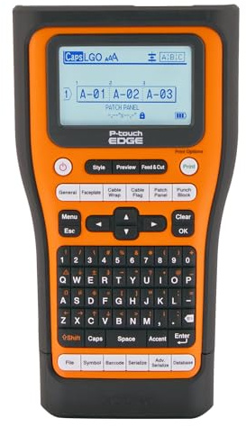 Brother PT-E510VP P-Touch Edge Handheld Industrial Label Printer with Dual auto Cutter and USB-C (up to 24mm Labels)