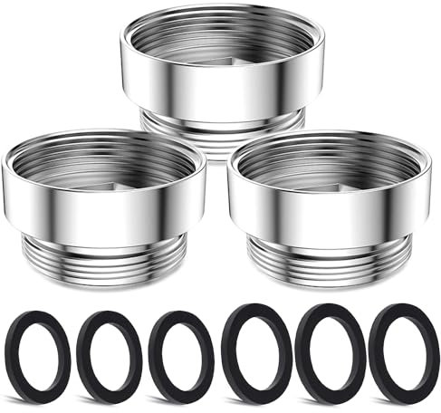 3 Pezzi Corredo Dell'Adattatore Del Rubinetto, CNYMANY Maschio M22mm a Femmina M24mm Kit adattatore per aeratore da cucina adattatore per rubinetto del lavandino Tubo standard per filtro dell'acqua
