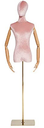 RAABYU Schaufensterpuppe Weiblich Mehrfarbig Dummy Modell Puppen Schaufenster Körper Büsten Kleidung Schneiderpuppe Schmuck Display Einstellbare Höhe