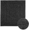 vidaXL Teppich ZIZUR Anthrazit 120x120cm Jute-Optik Indoor und Outdoor, Fußmatte, Bodenteppich, Teppichboden, Bodenmatte, Flächenvorleger