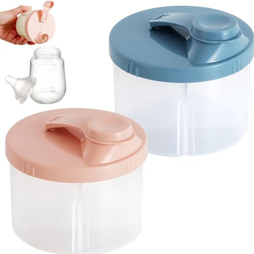 2 Pièces Doseur de Lait Bebe Boite Doseuse Lait Poudre Doseur Lait én Poudre Bebe Accessoire Bebe Doseuse de Lait Bebe Boîte Doseuse Lait BéBbé Boite Hermetique Préparateur Biberon