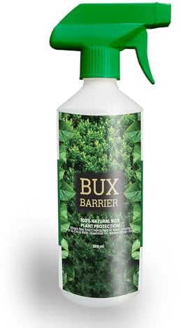 BuxusPro BuxBarrier - 100% Natural Box Tree Caterpillar Protection Spray - Essential Oil-Based Formula - 500ml Ready-to-Use Bottle