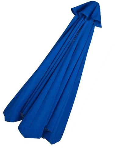 ILiemao Ersatzbespannung 3.5m-2m Polyester 8/6 Streben Sonnenschirm Ersatzbezug Uv Schutz Windfest Strand Terrasse Garten Marktschirm Ersatzdach(P4,6.5ft 200 cm 8 Ribs)
