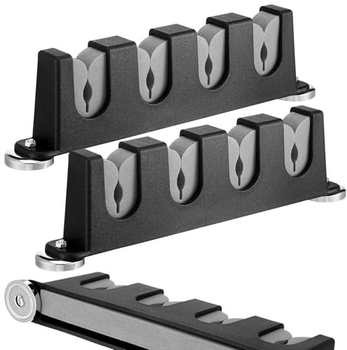 Seenelling 2 Pcs Magnetic Fishing Rod Holder for Car Fishing Pole Rack Vertical Rod Storage Holders for Truck Bed Boat Wall Garage Door(12.6 Inch,Gray)