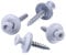 SECCARO Lot de 100 vis étanches 4,5 x 35 mm, RAL 9010 blanc pur, acier inoxydable A2, rondelle d'étanchéité EPDM 15 mm, TX/six pans creux