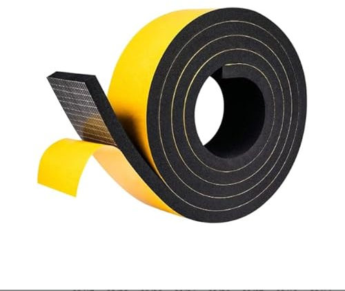 Cinta de Sellado Autoadhesiva, 5m Junta Placa Vitrocerámica con Rascador Pequeño, 6mm x 3mm x 5m, Cinta Resistente al Calor para Embellecedor Vitrocerámica, Placa de Cocina y Fregaderos Sellado Fiable